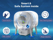 Cumrige Self-Cleaning Litter Box Starter Kit (M2) – Automatic Cat Litter Box with Waterproof Litter Mat & Stretchable Waste Liners for Multi-Cat Homes - Cumrige - Cat_Litter_Box- self_cleaning_litter_box