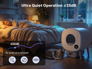 Cumrige Self-Cleaning Litter Box Starter Kit (M2) – Automatic Cat Litter Box with Waterproof Litter Mat & Stretchable Waste Liners for Multi-Cat Homes - Cumrige - Cat_Litter_Box- self_cleaning_litter_box