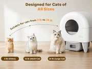 Cumrige Self-Cleaning Litter Box Bundle (M4 + E) – Automatic No-Scooping Cat Litter System for Multi-Cat Homes, Odor Control & Easy Cleaning - Cumrige - Cat_Litter_Box- self_cleaning_litter_box