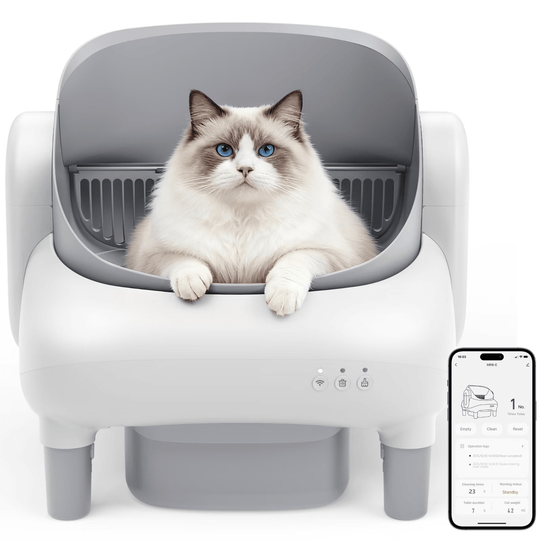 Cumrige Self Cleaning Litter Box,Open Top Automatic Litter Box with Ap