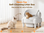 Cumrige Automatic Cat Litter Box Bundle (M4 + M5) – No Scooping Solution for Multi-Cat Households, Odor Control & Easy Maintenance - Cumrige - Cat_Litter_Box- self_cleaning_litter_box