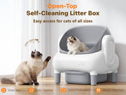Cumrige Self-Cleaning Litter Box Bundle (M4 + E) – Automatic No-Scooping Cat Litter System for Multi-Cat Homes, Odor Control & Easy Cleaning - Cumrige - Cat_Litter_Box- self_cleaning_litter_box