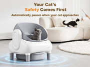 Cumrige Self-Cleaning Litter Box Bundle (M4 + E) – Automatic No-Scooping Cat Litter System for Multi-Cat Homes, Odor Control & Easy Cleaning - Cumrige - Cat_Litter_Box- self_cleaning_litter_box