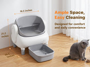 Cumrige Self-Cleaning Litter Box Bundle (M4 + E) – Automatic No-Scooping Cat Litter System for Multi-Cat Homes, Odor Control & Easy Cleaning - Cumrige - Cat_Litter_Box- self_cleaning_litter_box