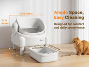 Cumrige Double Self-Cleaning Litter Box Bundle (M5 + E) – Automatic No-Scooping Cat Litter System for Multi-Cat Homes & Odor Control - Cumrige - Cat_Litter_Box- self_cleaning_litter_box