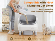 Cumrige Double Self-Cleaning Litter Box Bundle (M5 + E) – Automatic No-Scooping Cat Litter System for Multi-Cat Homes & Odor Control - Cumrige - Cat_Litter_Box- self_cleaning_litter_box