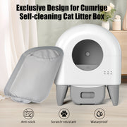 Cat Litter Pads and Liners for Cumrige M2 & M4 – Waterproof Mats & Drawstring Waste Bags Bundle - Cumrige - Cat_Litter_Box- self_cleaning_litter_box