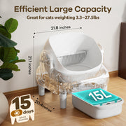 Cumrige E Smart Self - Cleaning Litter Box | Open - Top Automatic Litter Box with Multi - Sensor Safety Protection - Cumrige - Cat_Litter_Box - self_cleaning_litter_box