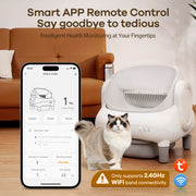 Cumrige E Smart Self - Cleaning Litter Box | Open - Top Automatic Litter Box with Multi - Sensor Safety Protection - Cumrige - Cat_Litter_Box - self_cleaning_litter_box