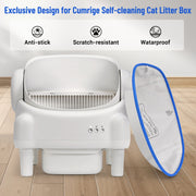 Cumrige E Self-Cleaning Litter Box Starter Kit – Includes M5/E Waterproof Litter Pads & Stretchable Cat Litter Liners - Cumrige - Cat_Litter_Box- self_cleaning_litter_box