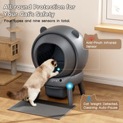 Cumrige Self-Cleaning Litter Box | App Control, Safety Sensors & Odor Control - Cumrige - #Cat_Litter_Box#- #self_cleaning_litter_box#