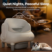 Cumrige E Smart Self - Cleaning Litter Box | Open - Top Automatic Litter Box with Multi - Sensor Safety Protection - Cumrige - Cat_Litter_Box - self_cleaning_litter_box
