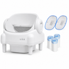 Cumrige M5 Self-Cleaning Litter Box Starter Kit – Automatic Cat Litter Box with Waterproof Litter Pads & Stretchable Waste Liners
