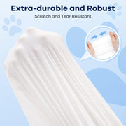 Cumrige Stretchable Cat Litter Liners | Drawstring Odor Control Liners, Leak-Proof Durable Bags for Automatic Litter Boxes