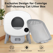 Cumrige Cat Litter Pads | Designed for Self-Cleaning Litter Box M2/M4 – Waterproof, Odor-Control, and Long-Lasting (2 Pack)