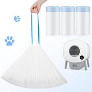 Cumrige Cat Litter Liners | Stretchable Roll Pack with Drawstring, Durable Waterproof Design for Self-Cleaning Litter Boxes